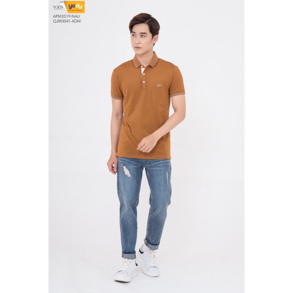 Áo thun nam có cổ áo polo nam YODY chất Coolmax La.coste nam chính hãng - APM3519 New  📸