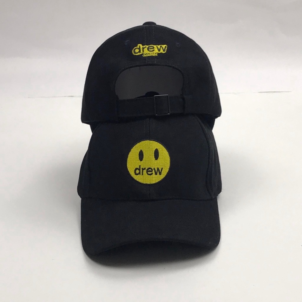 Mũ lưỡi trai thêu hình mặt DREW Nón kết chất nỉ cao cấp thời trang form unisex nam nữ K27 MN
