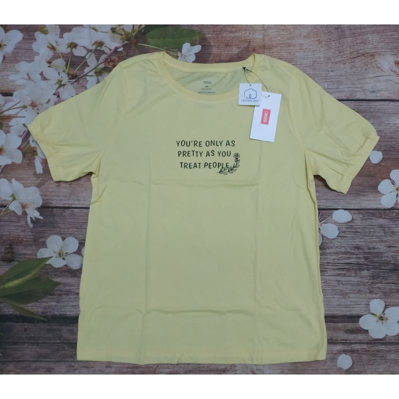 Áo phông nữ Canifa chất cotton USA