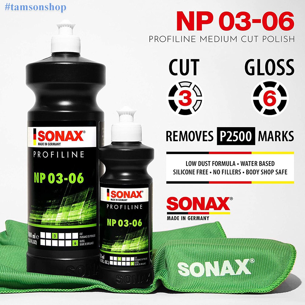 Xi đánh bóng Sonax 208300 SP 03-06 1 lít (bước 2)