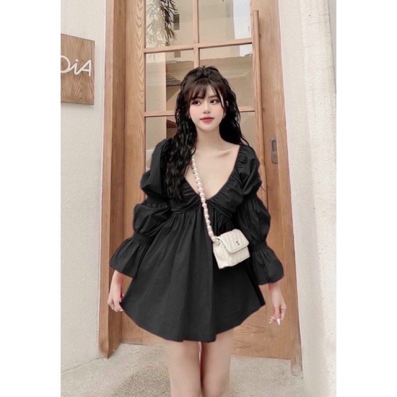 Đầm Bigsize Tay Phòng 55kg Đến 100kg