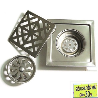 Phiễu thoát sàn inox nhà tắm nhiều size