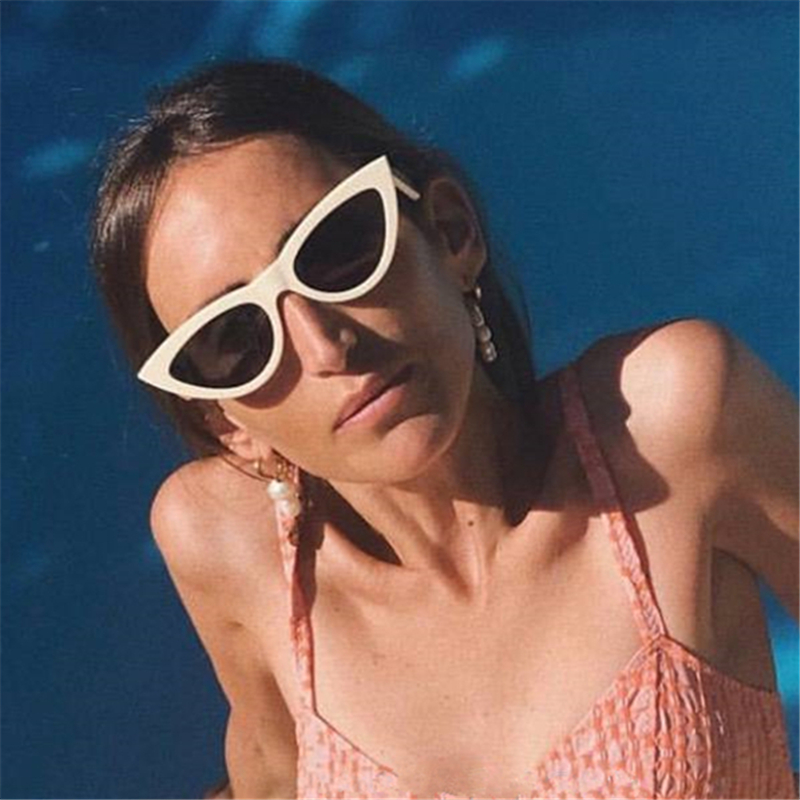 Kính Mát Thiết Kế Hình Mắt Mèo Phong Cách Cổ Điển