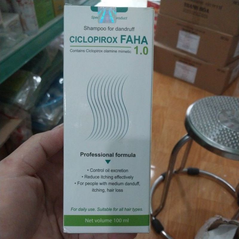 Dầu gội dành cho nấm da đầu CICLOPIROX FAHA
