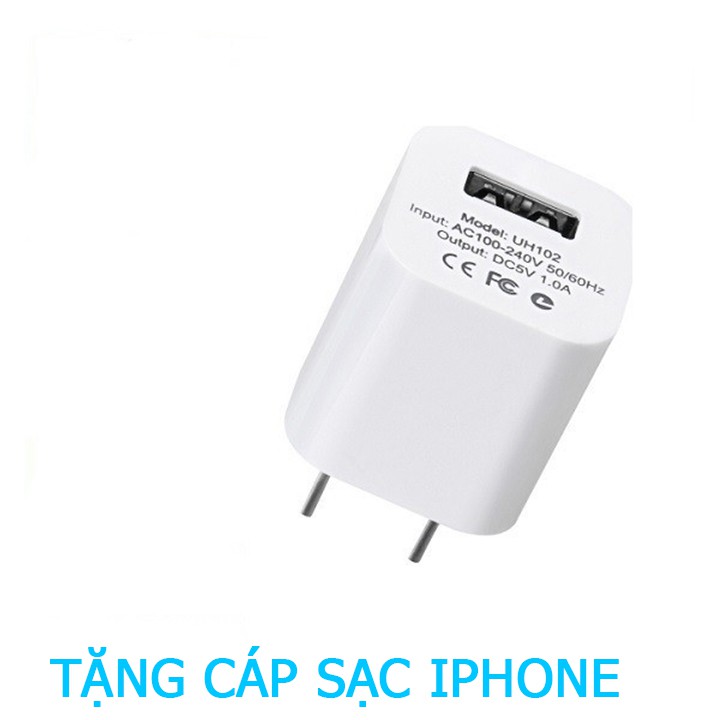 [TẶNG CÁP SẠC iP] Sạc điện thoại HOCO U102 Chính hãng | nguồn ra 1A - Sạc được tất cả các dòng điện thoại và ipad