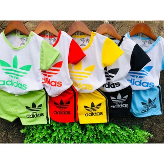 set 5 bộ quần áo cho bé trai, bé gái 3-15kg (họa tiết adidas)