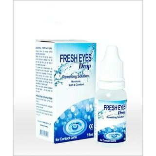 Nước nhỏ mắt áp tròng Hàn Quốc - nước nhỏ mắt lens chính hãng Fresh Eyes 15ml