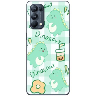 Ốp lưng Oppo Reno 5 in hình Khủng long cute