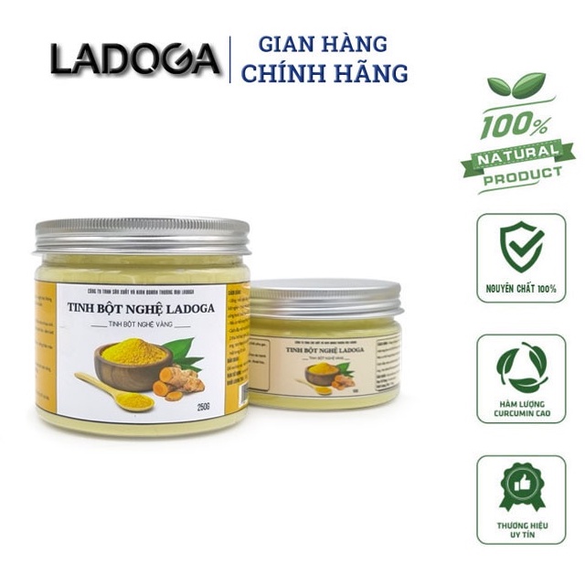 250g Tinh bột nghệ vàng nguyên chất Ladoga