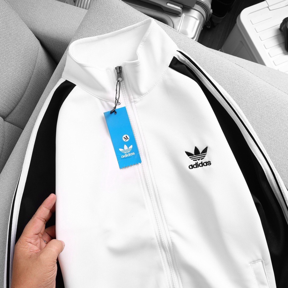 Áo Khoác 3 Sọc Nam Nữ Áo Khoác UNISEX Thể Thao Polyester 2 Da Dày Xịn Mát Thời Trang Xuất Khẩu