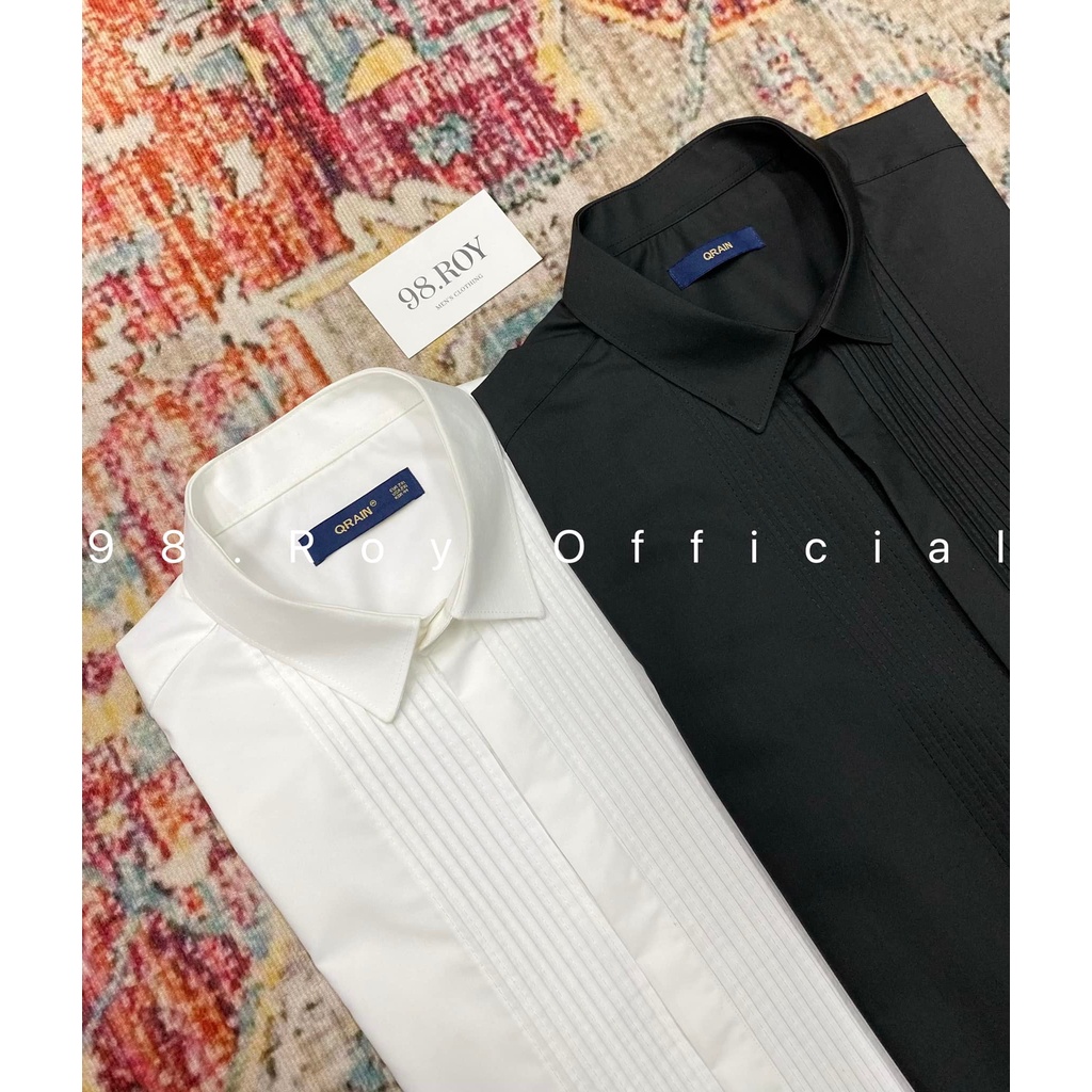 Áo sơ mi nam xếp ly chất vải lụa nến