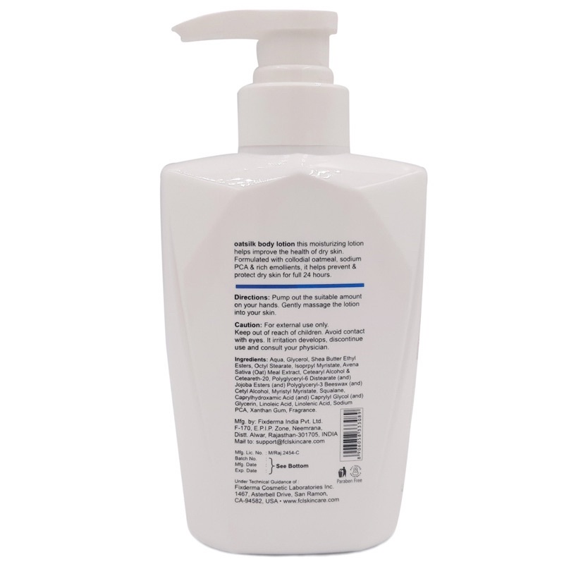 Kem dưỡng thể FCL Fixderma Oatsilk Oat Silk Body Lotion 400ml