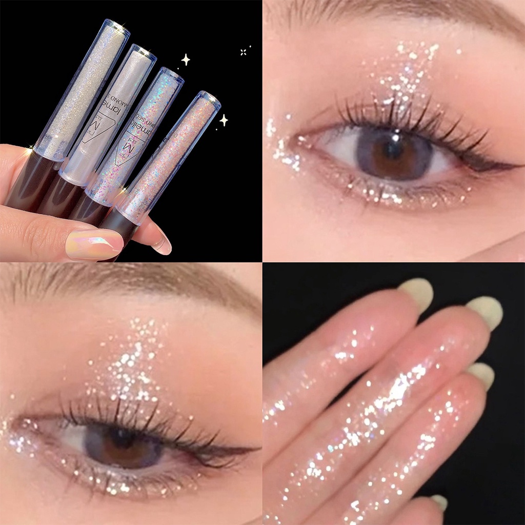 Phấn mắt dạng lỏng màu nhũ độ bóng cao
