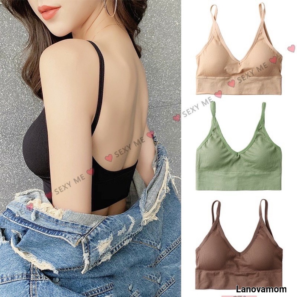 Áo Lót Nữ - Áo Bra Nữ chữ U hở lưng 2 dây không gọng thoải mái mà vẫn nâng ngực