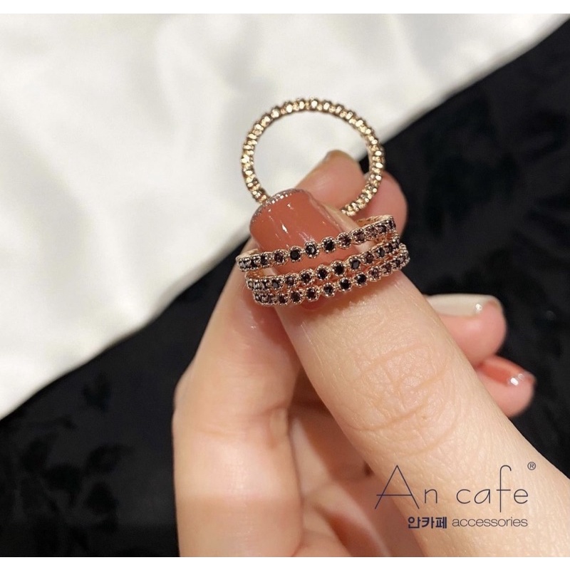 [ancafe.shop] Nhẫn, nữ, Hàn Quốc, thanh lịch, nổi bật