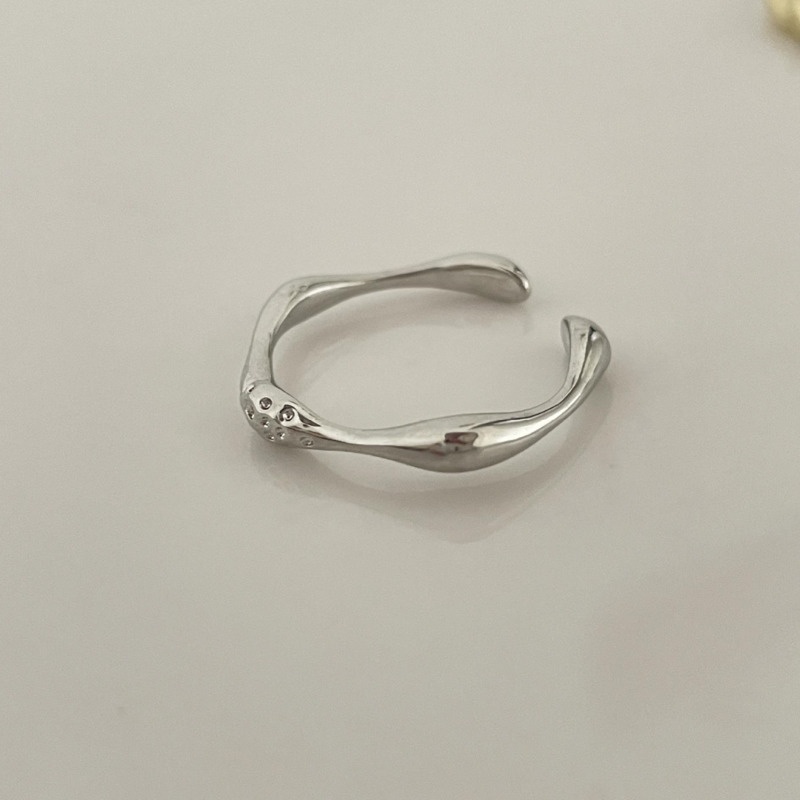 Set nhẫn hở đính ngọc trai phong cách retro thời trang 19A1679