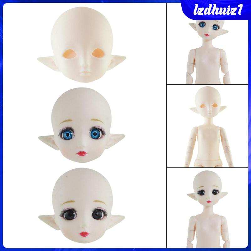 Đầu Búp Bê BJD Khớp Nối Có Thể Di Chuyển DIY 1 / 6