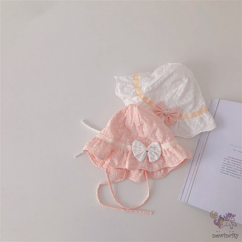 Nón Tai Bèo Thắt Nơ Phong Cách Hàn Quốc Xinh Xắn Cho Bé Gái