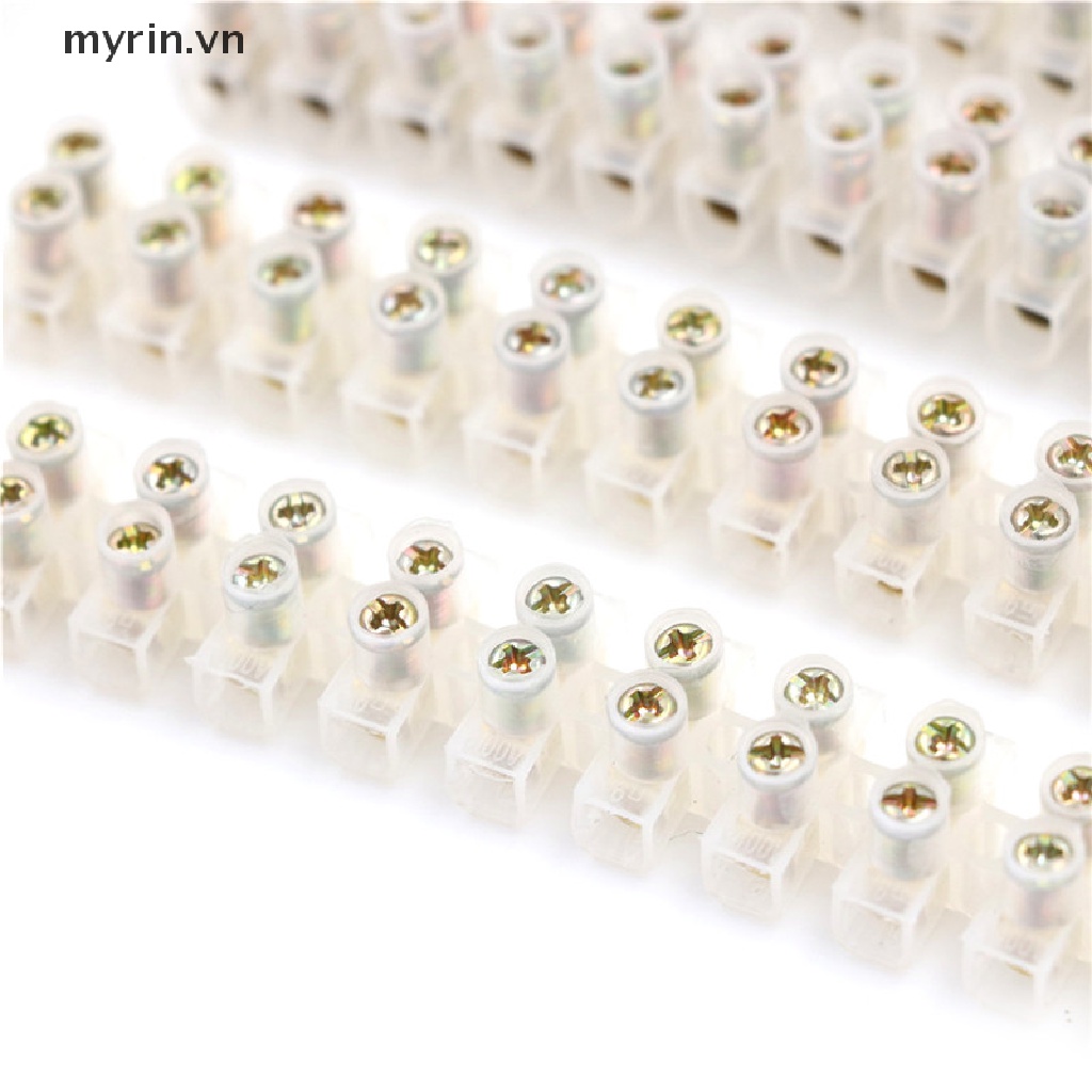 Set 2 Khối Đấu Nối Dây Điện Đầu Cuối 12 Vị Trí 10A / 20A / 30A / 3A / 6A