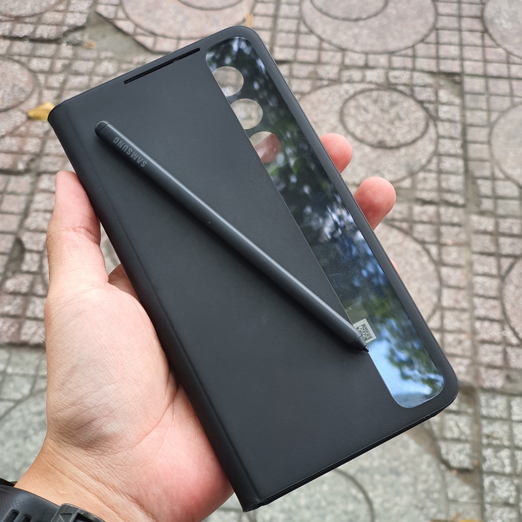 Bao Da Clear View Kèm Bút S Pen Samsung S21 Ultra 5G Chính Hãng