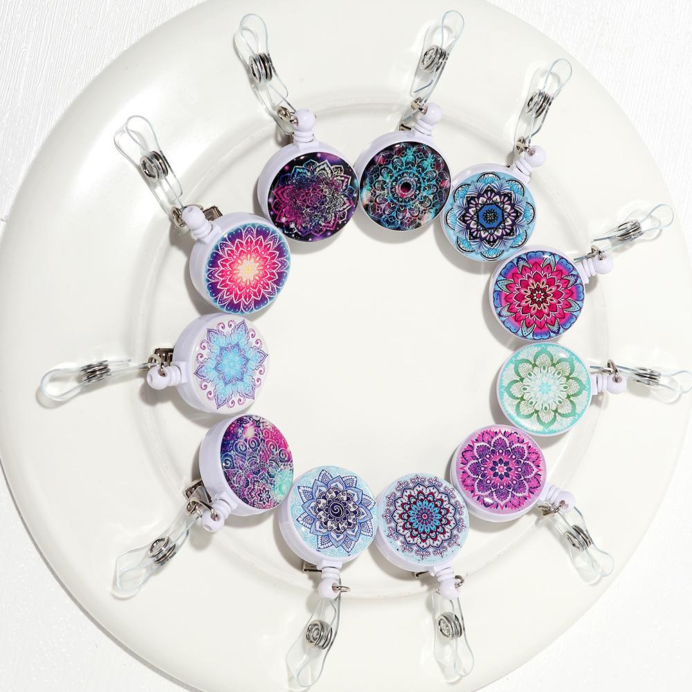 CHOOKEY Móc Khóa Kẹp Cá Sấu Giữ Thẻ ID Xoay 360 Độ Có Thể Thu Gọn Giá Đỡ