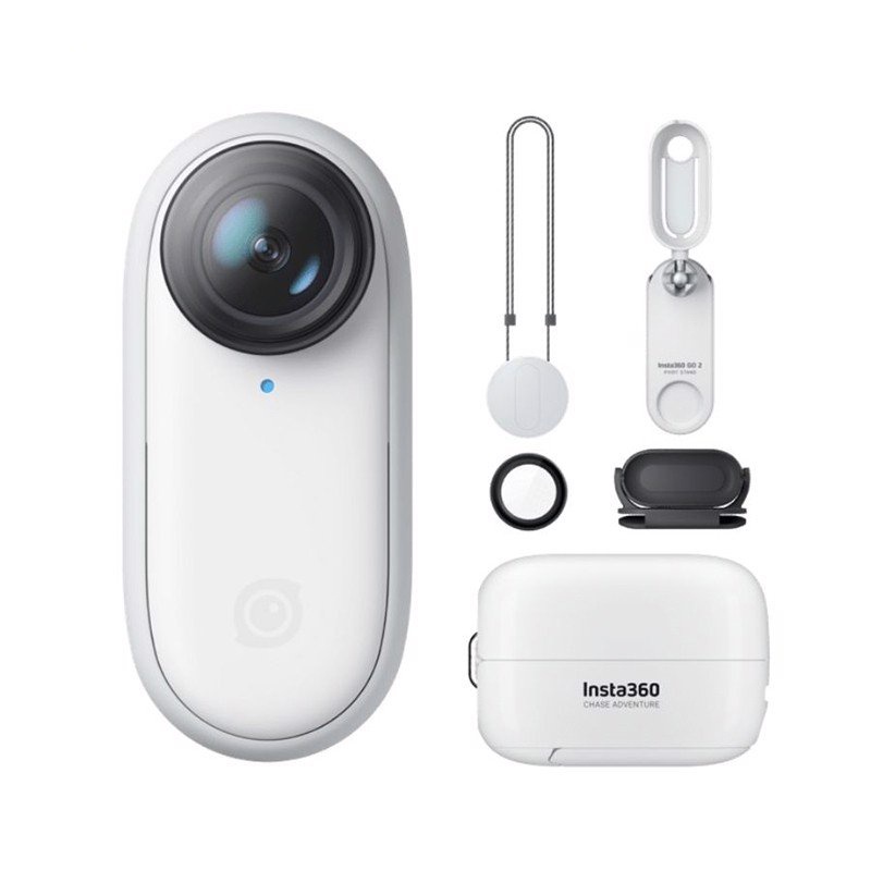 Insta360 Go 2 - Camera Hành Trình Siêu Nhỏ Gọn, Quay Phim 3K, Chống Nước IPX8, Ổn Định Hình Ảnh