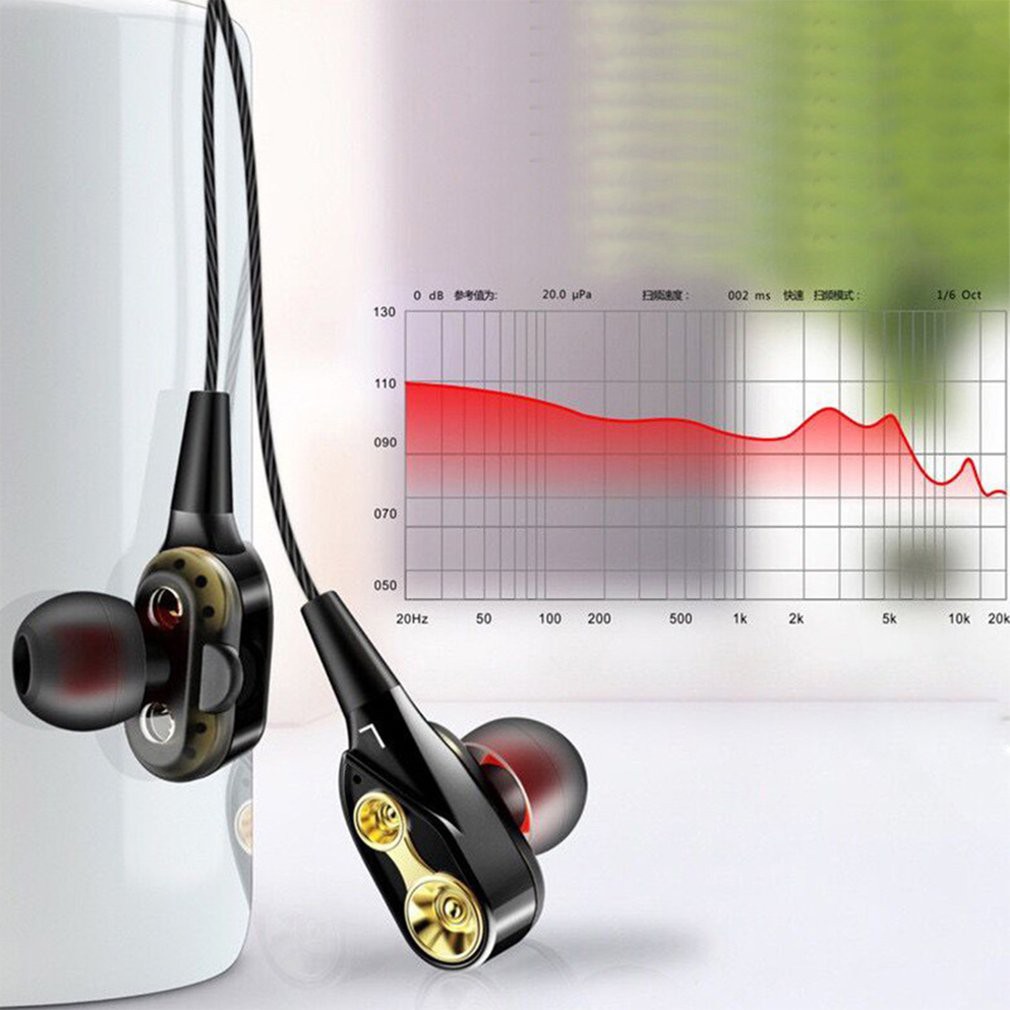 Ele】Tai nghe nhét tai thể thao âm thanh siêu trầm có mic