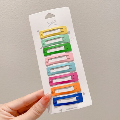 Hairpin female cute ins girl headdress hairpin Korean color word clip