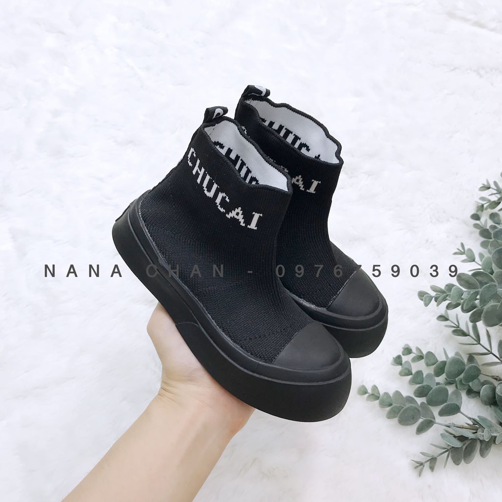 [G010] Giày boot vải cổ ngắn cho bé sz 27-36