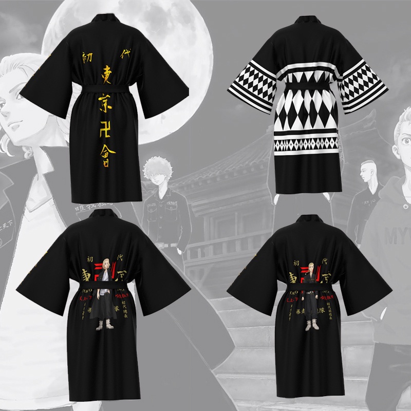 Áo Khoác Kimono Hóa Trang Nhân Vật Nam Ryuguji Draken Mikey Haori Manjiro Sano Trong Tokyo