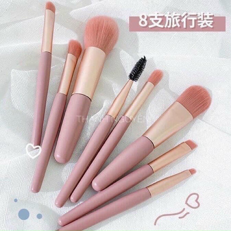 Bộ Cọ Trang Điểm Make Up 8 Cây Trong Túi Zip