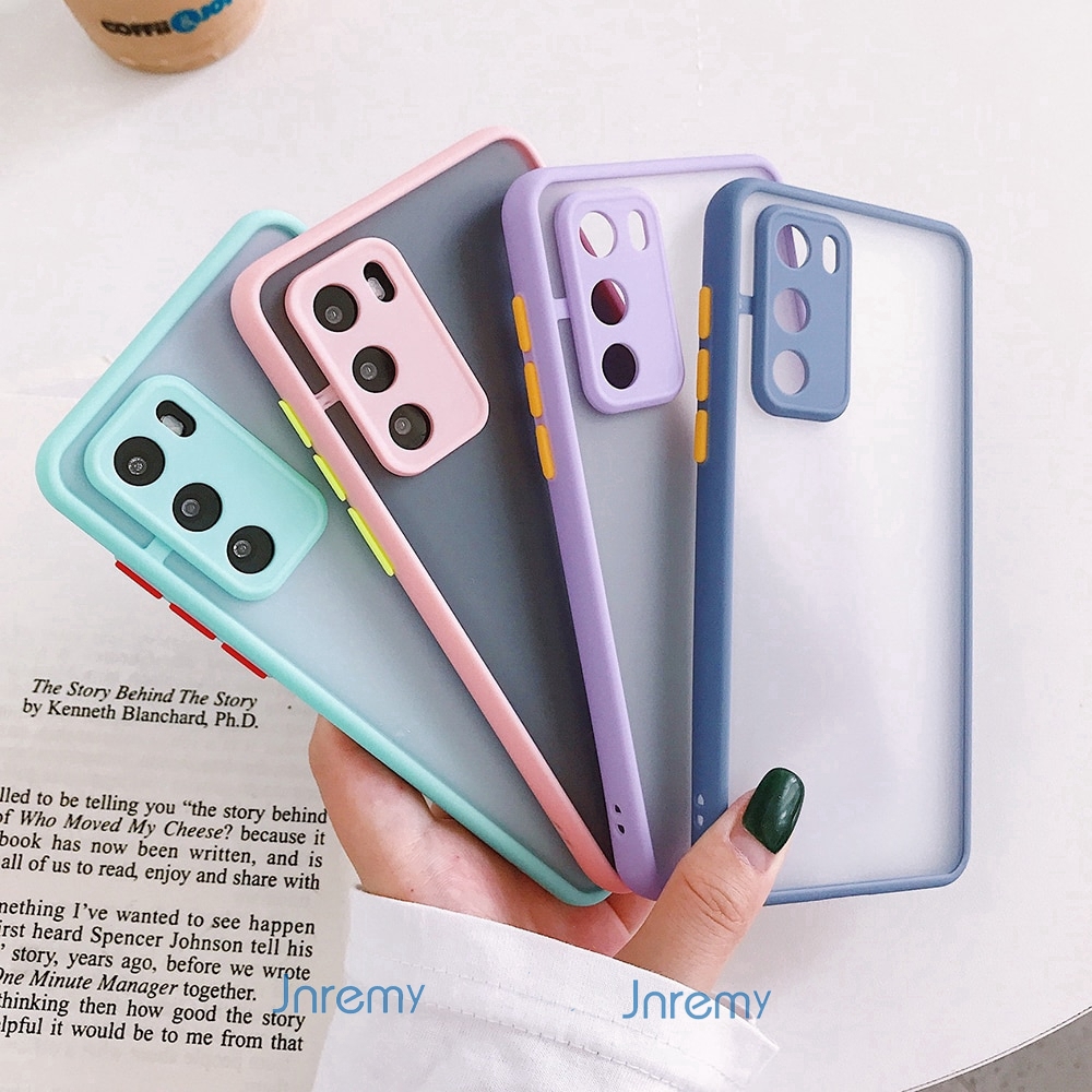 Ốp điện thoại TPU mềm có viền bảo vệ camera màu kẹo cho OPPO A9 2020 A11X R17 Reno A52 A92S R11 F9 A7 A5S