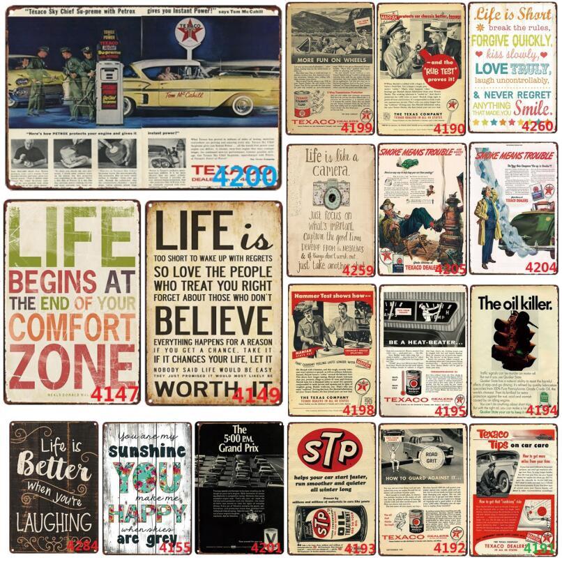 Biển Báo Bằng Thiếc Phong Cách Vintage Trang Trí Tường Nhà