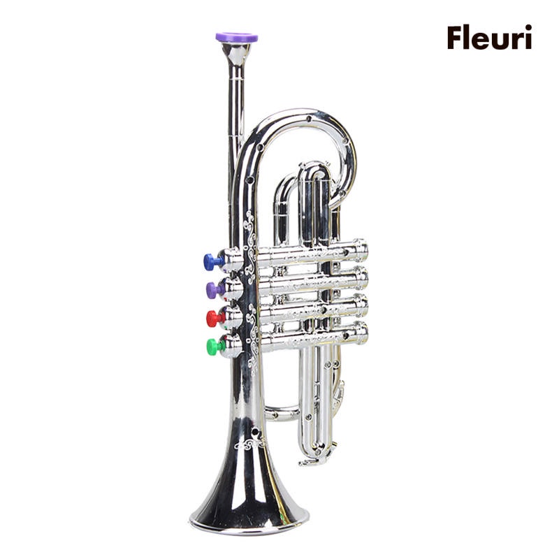 Kèn Trumpet Mini Bằng Nhựa ABS Ánh Kim Nhiều Màu Cho Bé