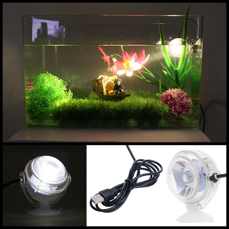 Đèn Led  MINI LAMP RGB Chống Nước Trang Trí Bể Cá