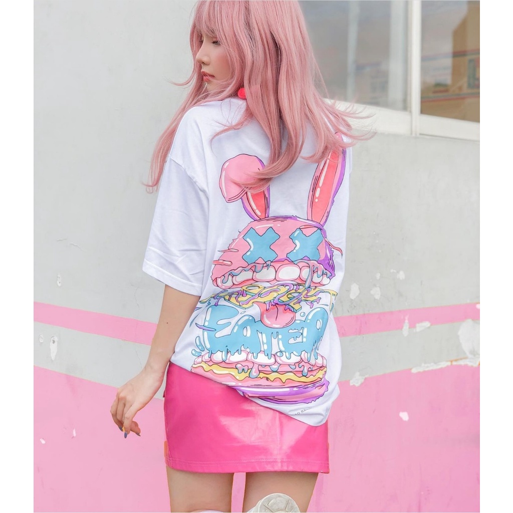 Áo Thun Tay Lỡ EATER Form Rộng Nam Nữ Style Cá Tính Phong Cách Ulzzang Unisex