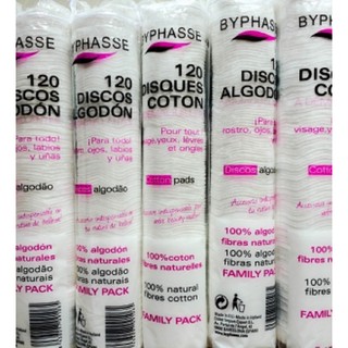 Bông tẩy trang Byphasse 120 discos algodon 120 miếng