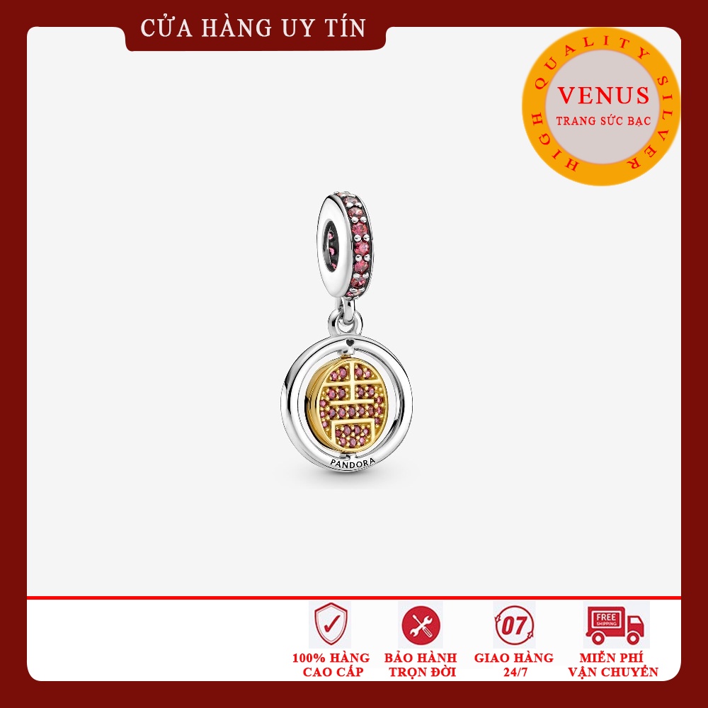 Charm chữ Cát- Bạc 925- Mã sản phẩm VENUSCAT