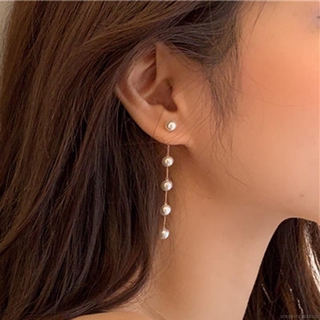 Đôi Bông Tai Dáng Dài Phối Ngọc Trai Thời Trang Cho Nữ