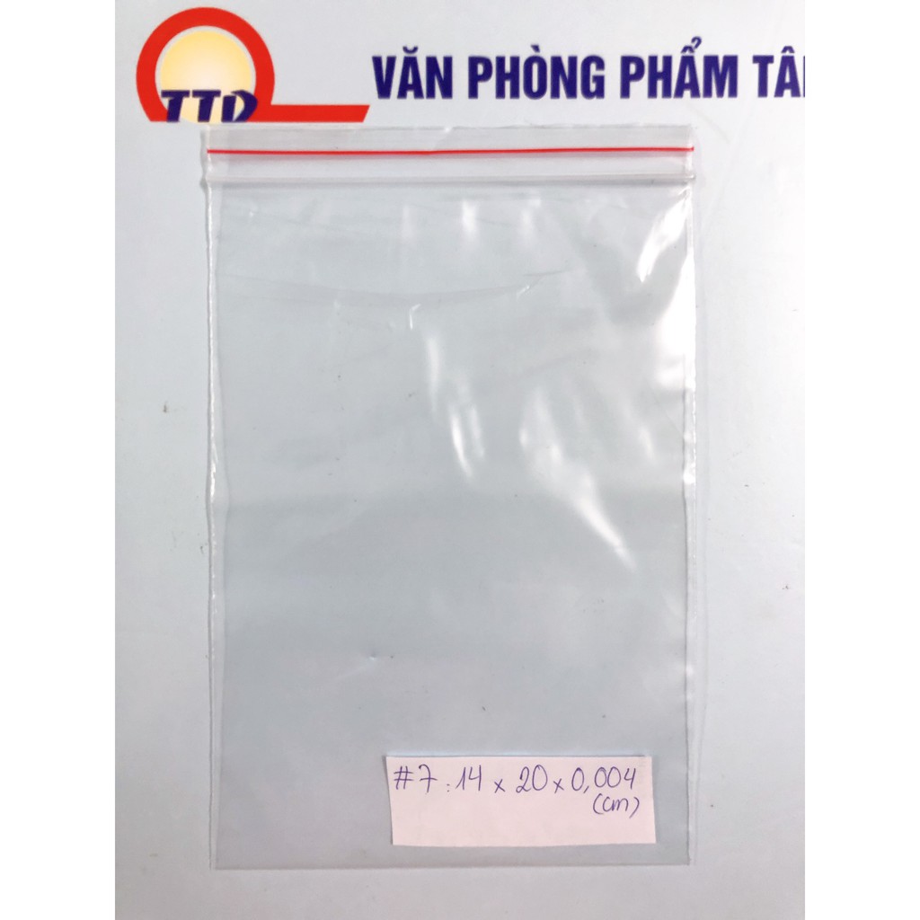 100 Chiếc Túi Zip, Túi Miết Trong Suốt Từ Số 00 - Số 7_Loại Dày Đẹp_Tiện Dụng