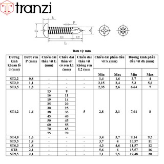 Vít tự khoan bake đầu cầu inox 304 ST4,2