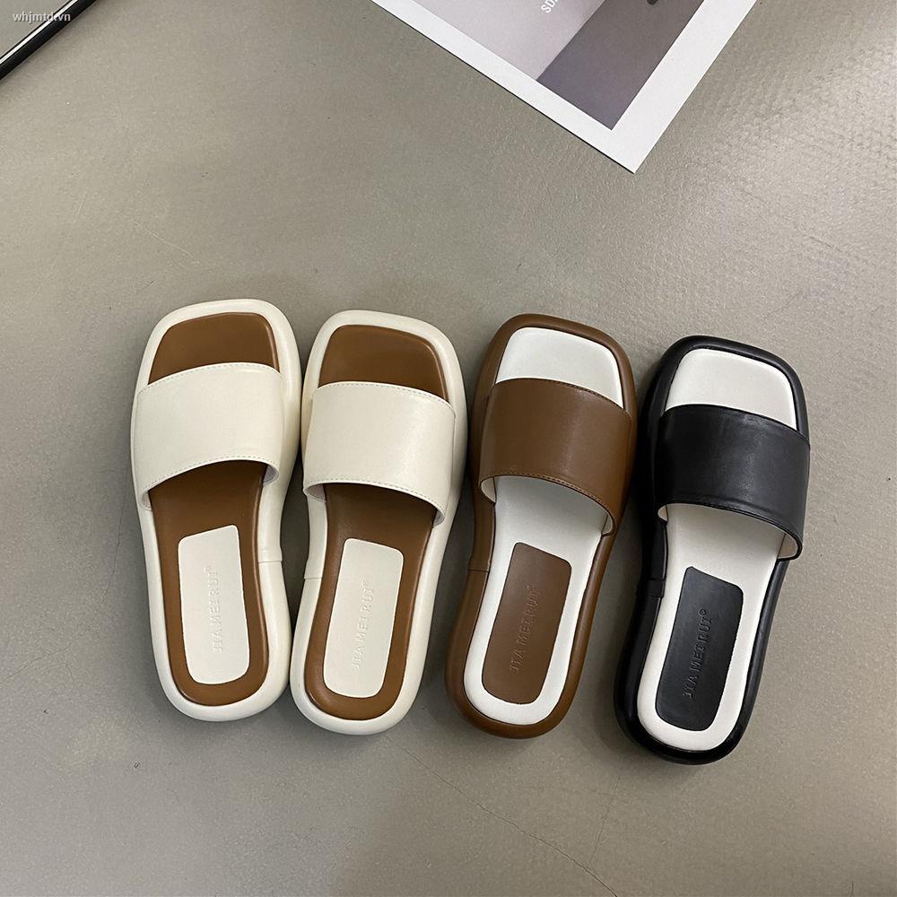 Dép Sandal Đế Dày Thời Trang Mùa Hè Phong Cách Retro 2022 Cho Nữ