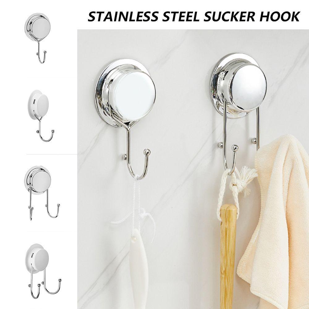 CONOPERY Giá Đỡ Treo Tường Bằng Thép Không Gỉ Hai Móc Hít Chân Không