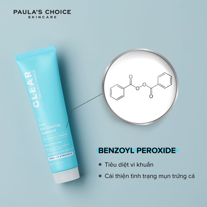 [PAULA'S CHOICE] Kem Ngăn Ngừa Và Cải Thiện Mụn Nhẹ Daily Skin Clearing Treatment 2,5% Benzoyl Peroxide 67ml (Mã 6100)