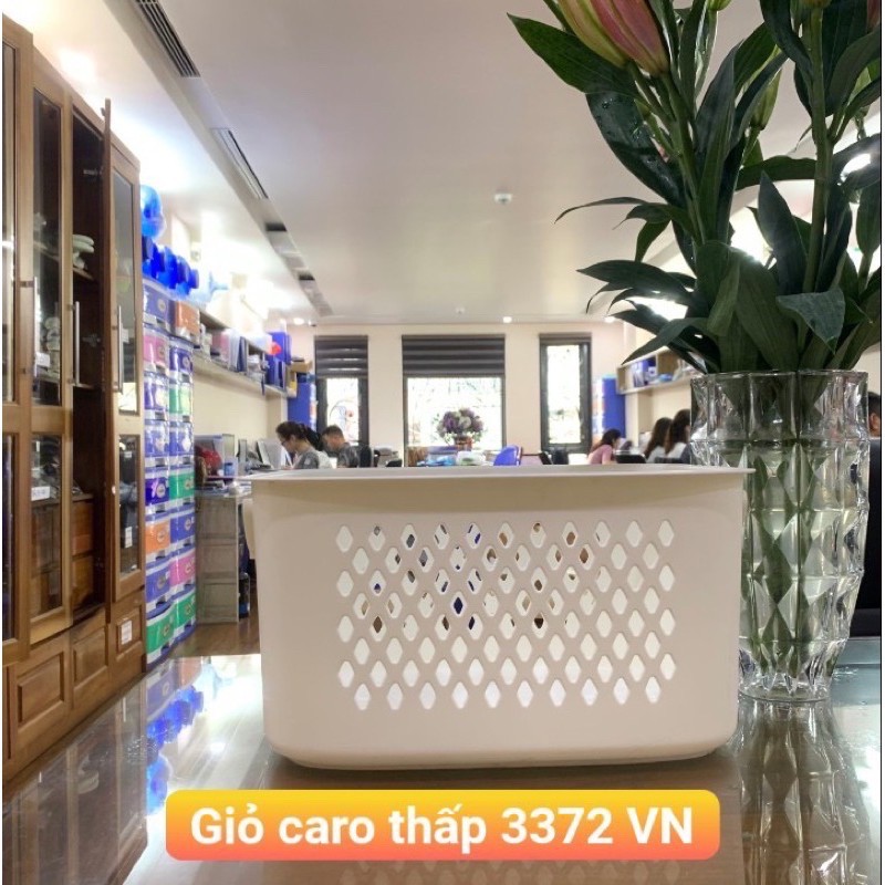 Giỏ đựng đồ đa năng có quai xách nhựa Việt Nhật, Sọt đựng quần áo, đồ chơi, Rổ đựng đồ có quai xách