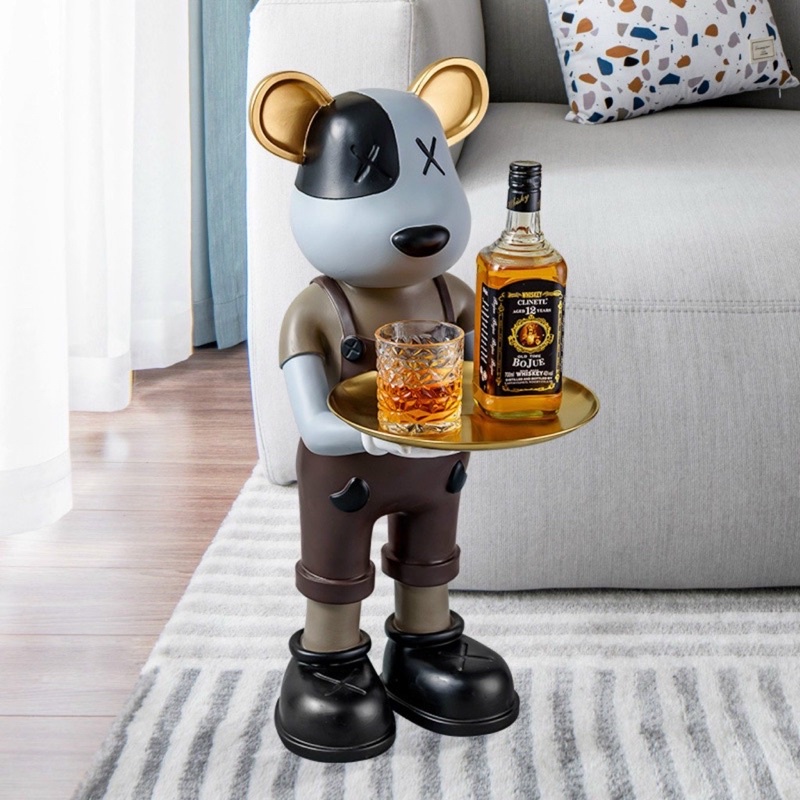 GẤU BEARBRICK BỒI BÀN DERCOR, GẤU BÊ ĐỒ