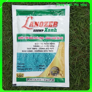 Thuốc Trừ Bệnh Lanozeb 800WP Dùng Cho Thán Thư, Chết Nhan, Đốm Lá, Phấn Trắng - Gói 50g