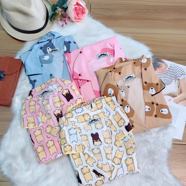 Sét Bộ Pijama Thái Hàng From To Dưới 70kg Về Nhiều Màu Hot