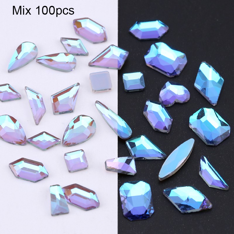 Bộ 50 / 100 HạT Đá ĐíNh Trang Trí MóNg 3D