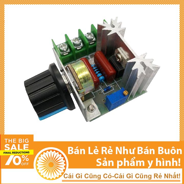 Mạch Điều Chỉnh Tốc Độ Quạt Và Độ Sáng Bóng Đèn 2000W 220VAC - Mạch Dimmer 2000W